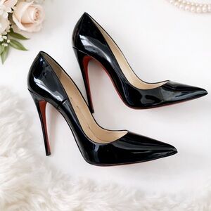 Christian Louboutin Black Heels with Red Soles